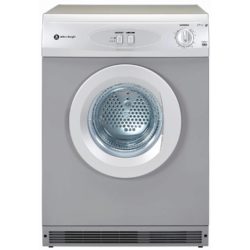 White Knight C44A7S 7kg Vented Tumble Dryer in Silver
